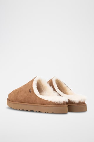 Mules fourrée en nubuck Greenport - Sable