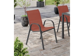 6 chaises de jardin empilables