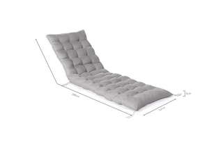 Coussin universel pour bain de soleil - Gris