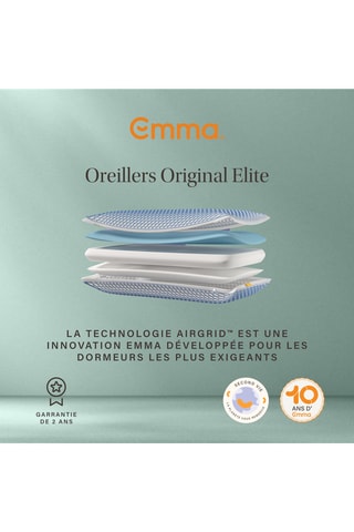 2 oreillers Original Elite Emma Reconditionné