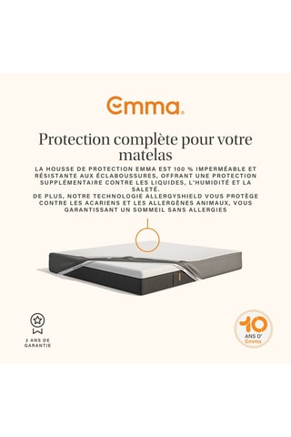 Ensemble protège-matelas réversible Emma et surmatelas Premium Emma