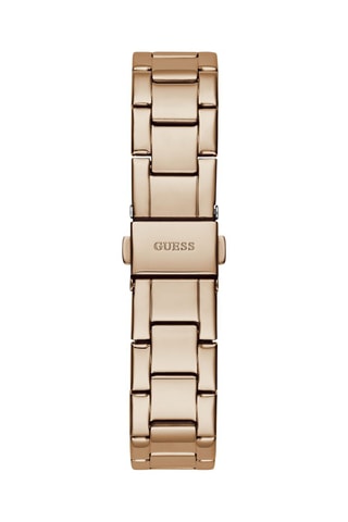 Montre à quartz en acier - Chronographe - Doré rose