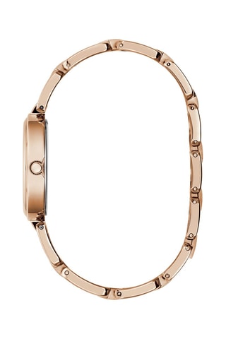 Montre à quartz en acier - Doré rose