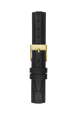 Montre à quartz en cuir - Noir et doré