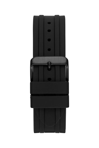 Montre à quartz en silicone Caliber - Chronographe - Noir et doré