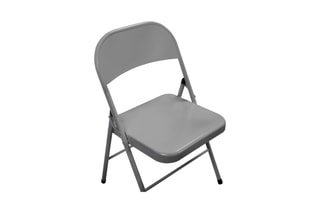 2 chaises pliantes Lucy - 45 x 78 x 43 cm