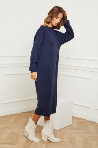Kasjmier Trui-jurk Fastidius - Marineblauw