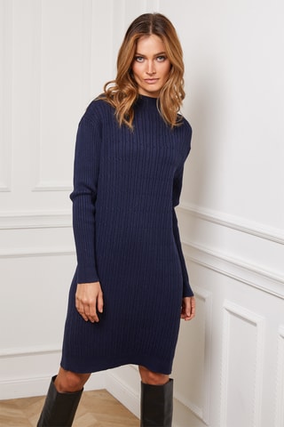 Trui-jurk Doumbia - Marineblauw