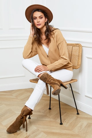 Kasjmier Vest Gino - Beige