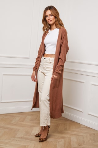 Kasjmier Lang Vest Irissa - Camel