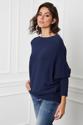 Kasjmier Trui Dragor - Marineblauw