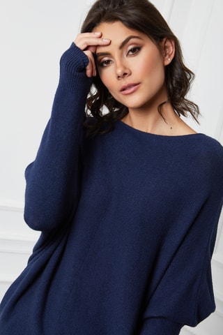 Kasjmier Trui Dragor - Marineblauw