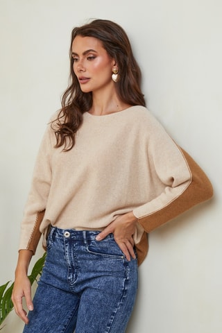 Wollen en Kasjmier Trui Dorog - Beige