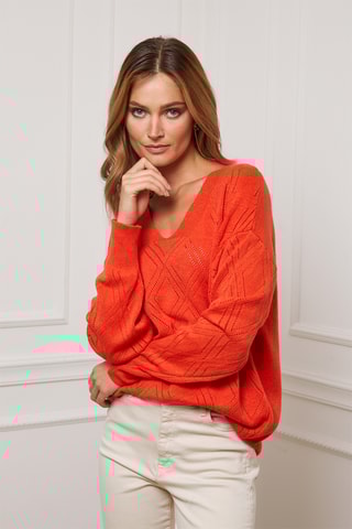Kasjmier Trui Chola - Oranje
