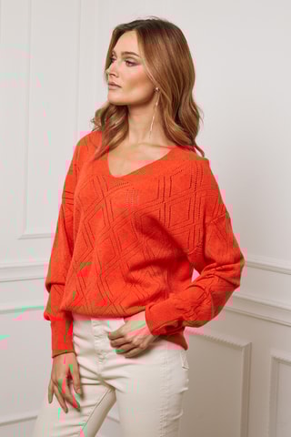 Kasjmier Trui Chola - Oranje