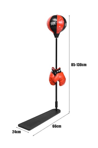 Punching-ball et paire de gants de boxe