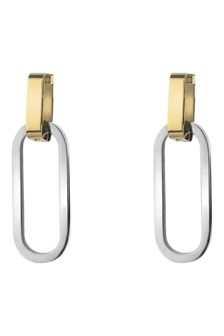 Coffret relógio de quartzo com zircões e brincos Aires