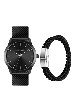 Coffret relógio de quartzo e pulseira Perth