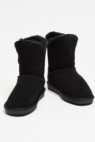 Botins forrados em nobuck - Preto