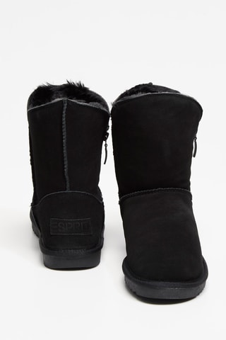Botins forrados em nobuck - Preto