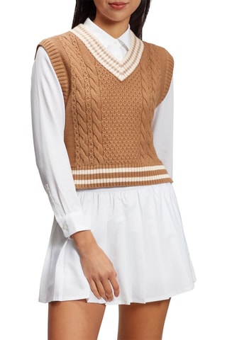 Camisola sem mangas - Bege