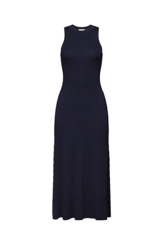 Vestido comprido - Azul-marinho