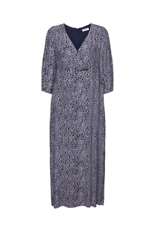 Vestido midi - Azul-marinho