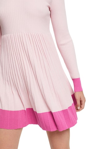 Vestido plissado - Rosa-maquilhagem