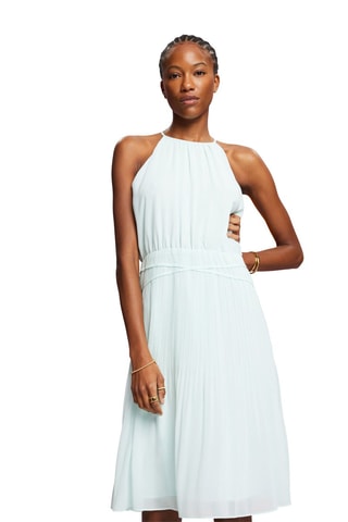 Vestido direito - Verde-água