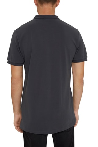 Polo em algodão biológico Preto