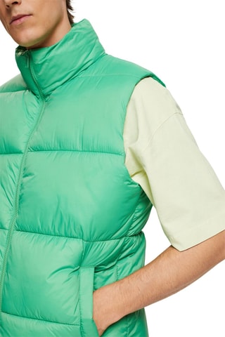 Colete acolchoado - Verde-claro