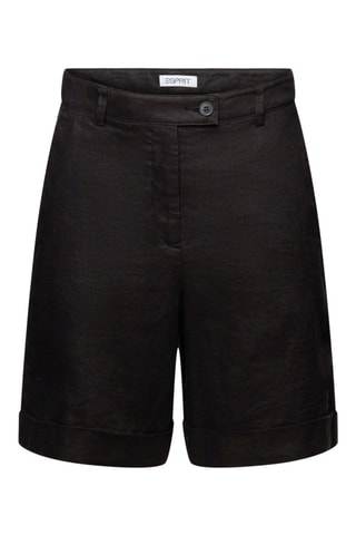 Bermudas em linho - Preto