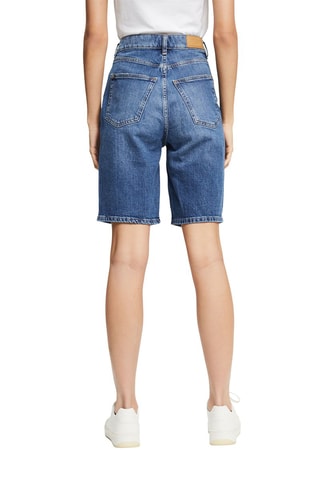 Bermudas de ganga cintura subida - Azul
