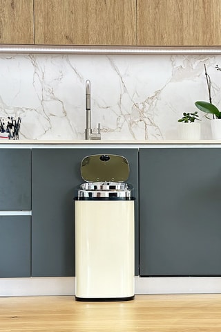 Automatische Prullenbak 42 l Crèmekleurig