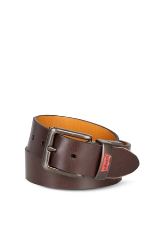 Ceinture réversible en cuir - Marron