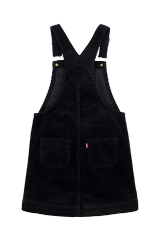 Robe salopette en velours - Noir