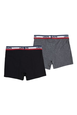 2 boxers - Gris et noir