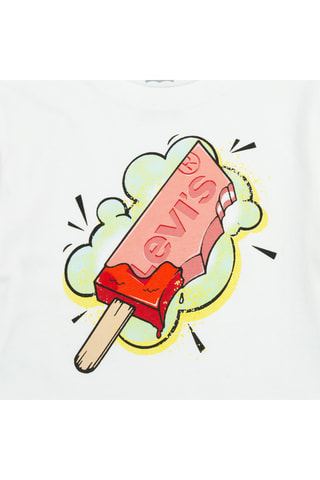 T-shirt - Blanc, rouge, vert et rose