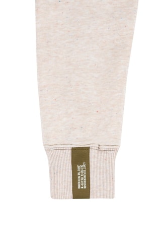 Sweat à capuche - Kaki et beige