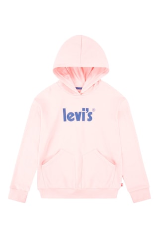 Sweat à capuche - Blanc, rouge, bleu et rose