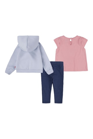 Ensemble 3 pièces - Bleu et rose