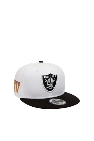 Casquette White Crown Patches 9 Fifty Lasrai - Blanc et noir