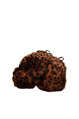 Chapka Leopard Trapper - Marron et noir