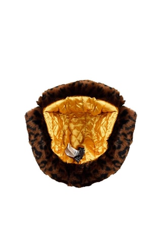 Chapka Leopard Trapper - Marron et noir