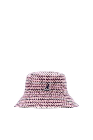 Bob Maze Jacquard Bucket - Blanc et rose