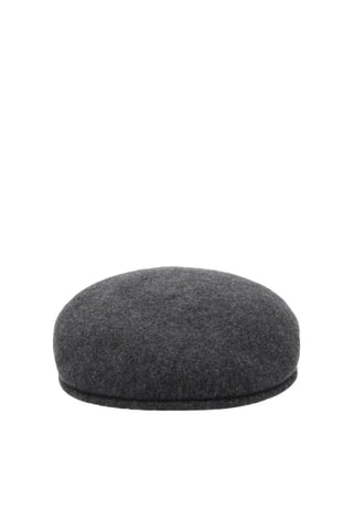 Béret en laine - Gris foncé chiné