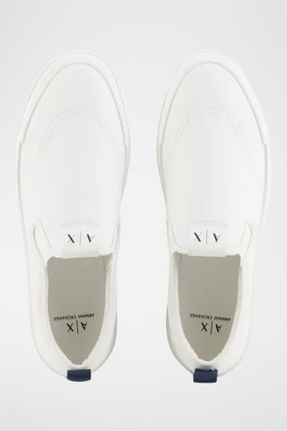 Slip-on en cuir - Ecru