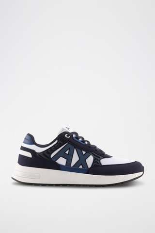 Sneakers - Blanc et bleu marine
