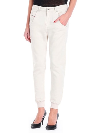 Pantalon carotte en lin Fayza-P 129 - Ecru