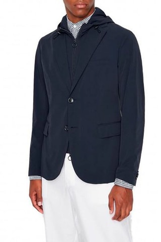 Veste à capuche - Bleu
